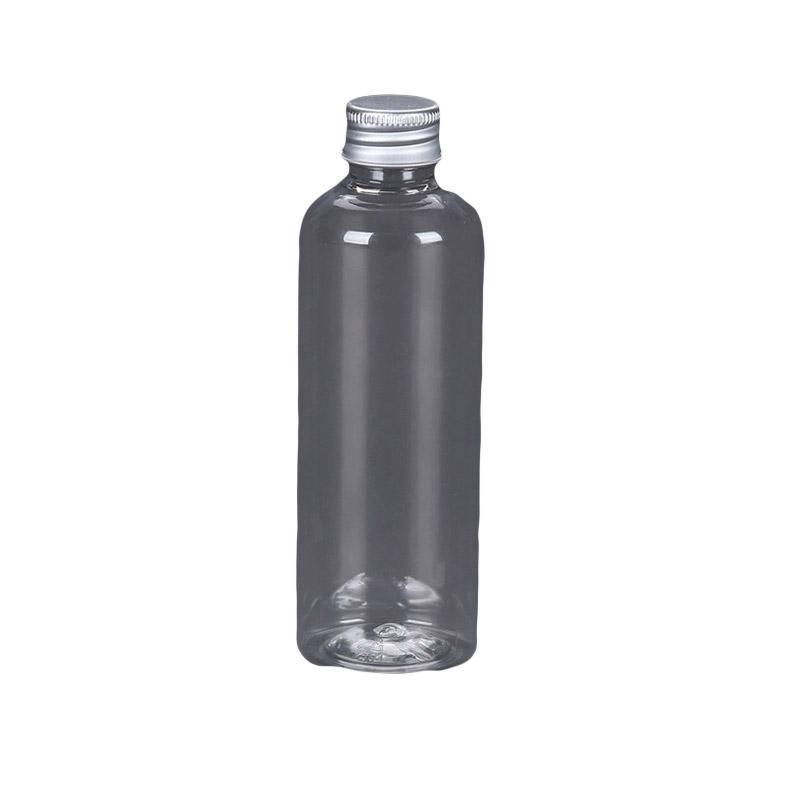50/100pcs Clear Plastic Bottles with Aluminum Caps Liquid Dispenser Containers - 50ml-100pcs