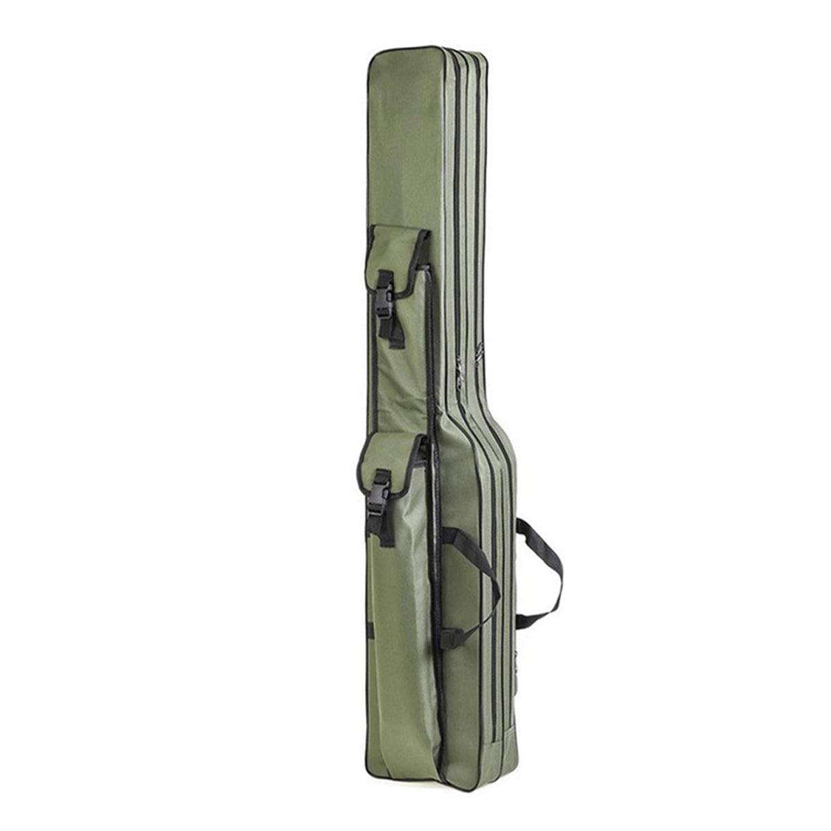 130cm Big Belly Fishing Tackle Bag Rod Storage Carry Case Outdoor Fishing Bag - Green