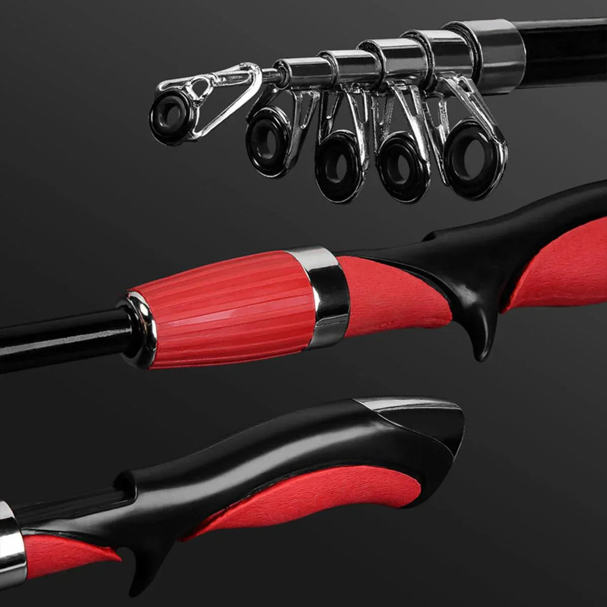 Compact Telescopic Fishing Rod Portable 1.4m Pole for Travel and Outdoors