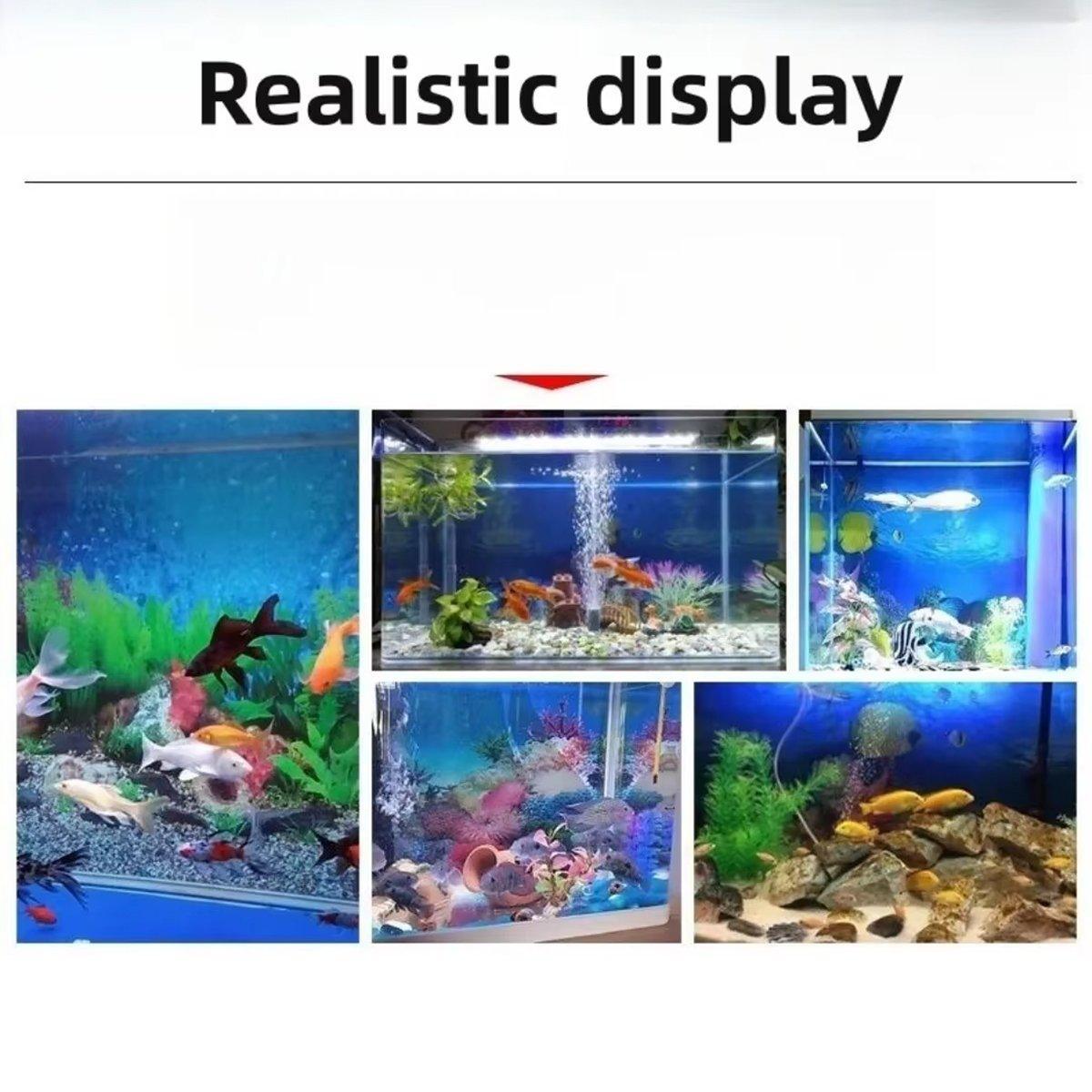 Aquarium Background Fish Tank Wallpaper Double Sided Decoration Sticker Paper - H-50cmx102cm