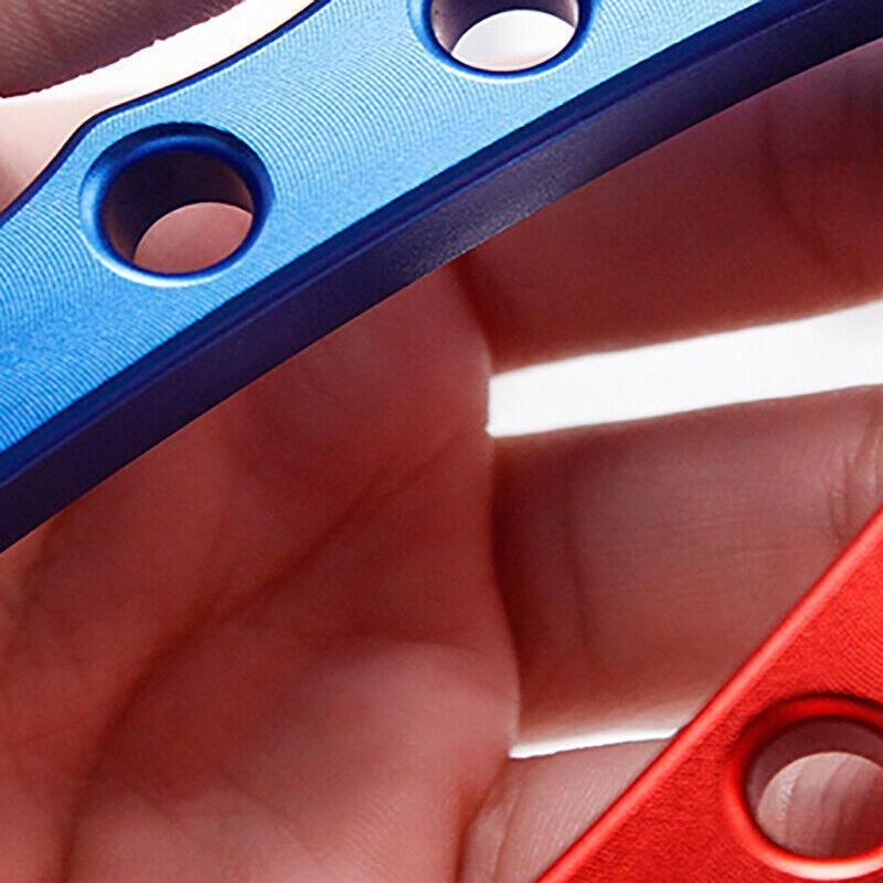 Aluminium Fishing Pliers Hook Remover Line Cutter Braid Mono Split Ring Fish Grip - Blue+Red