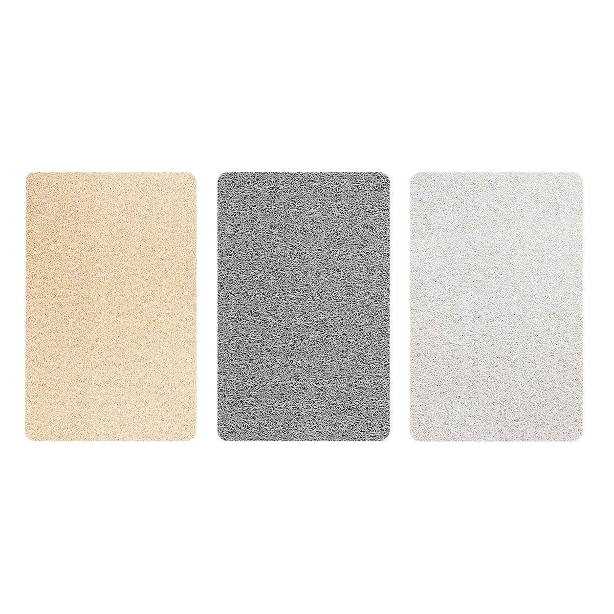 Waterproof Non-Slip Bathroom Shower Mat Anti-Slip Rug Toilet Floor Mat Washable - White-40*60cm