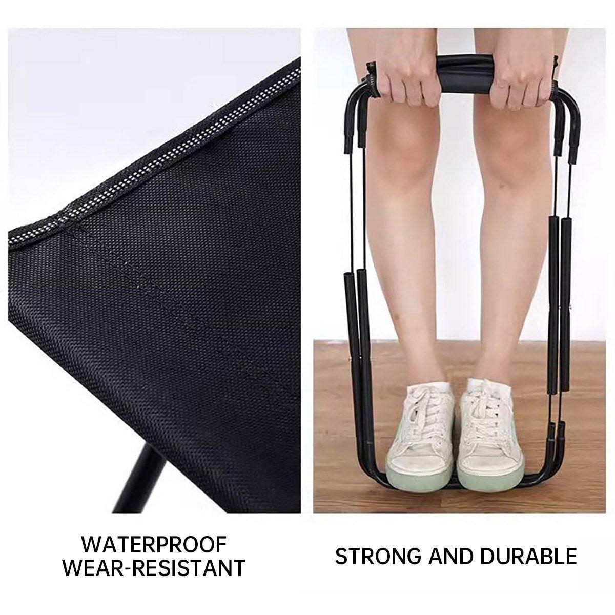 Portable Outdoor Folding Stool Travel Camping Fishing Small Foldable Chair Mat - Extra-Large
