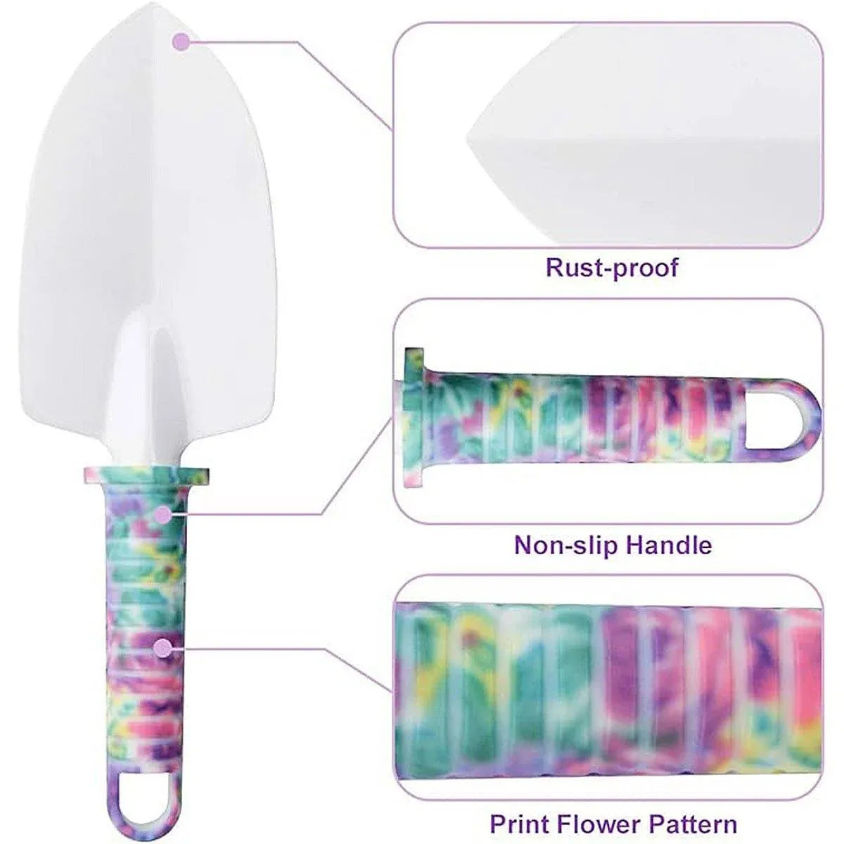 5/10PCS Garden Tools Planting Weeding Watering Flower Bonsai Shovel Hand Tools - 5pcs
