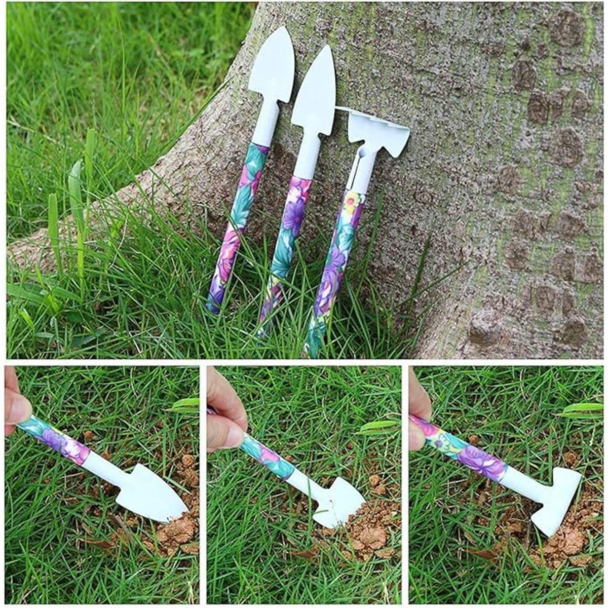 5/10PCS Garden Tools Planting Weeding Watering Flower Bonsai Shovel Hand Tools - 5pcs
