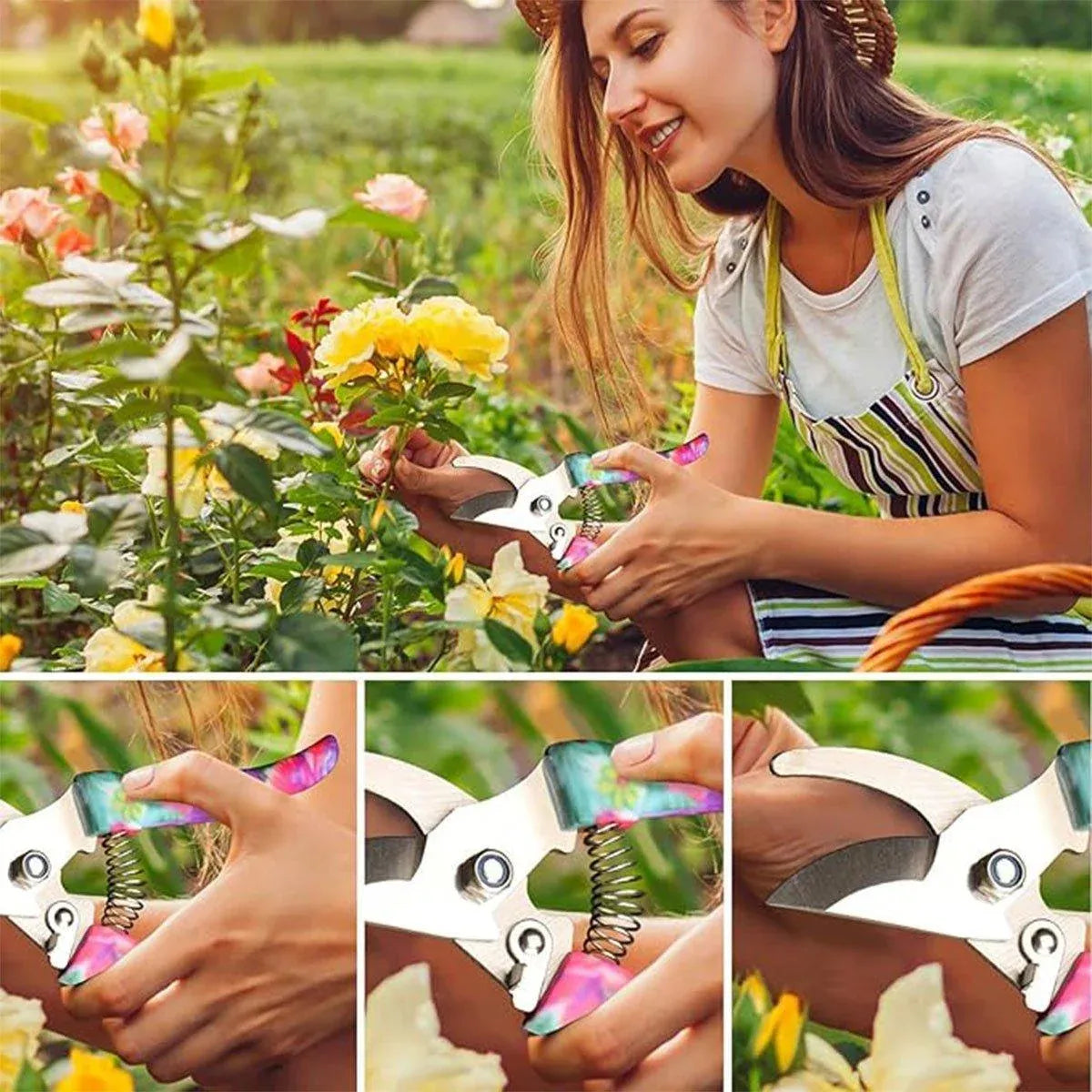 5/10PCS Garden Tools Planting Weeding Watering Flower Bonsai Shovel Hand Tools - 5pcs
