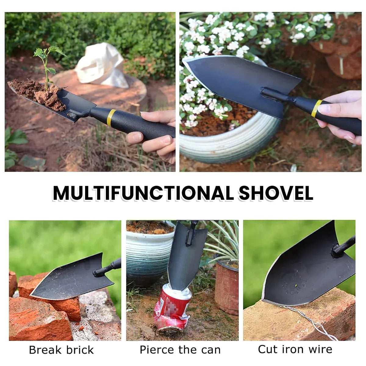 Garden Shovel Gardening Tool for Garden Flower Planting Durable Rust Resistant
