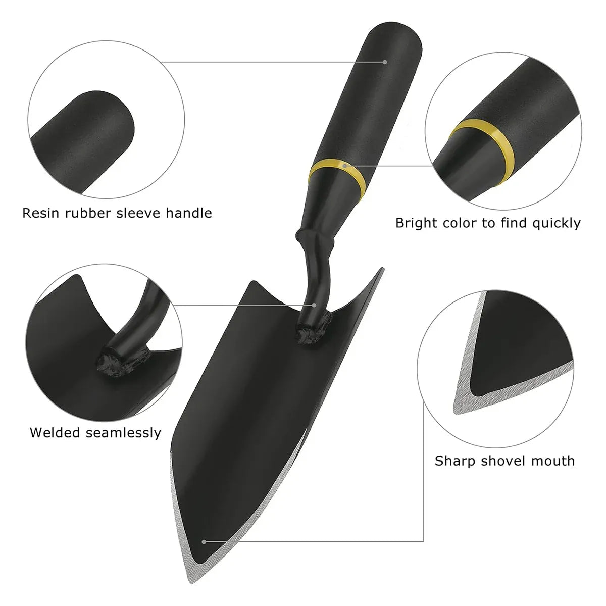 Garden Shovel Gardening Tool for Garden Flower Planting Durable Rust Resistant