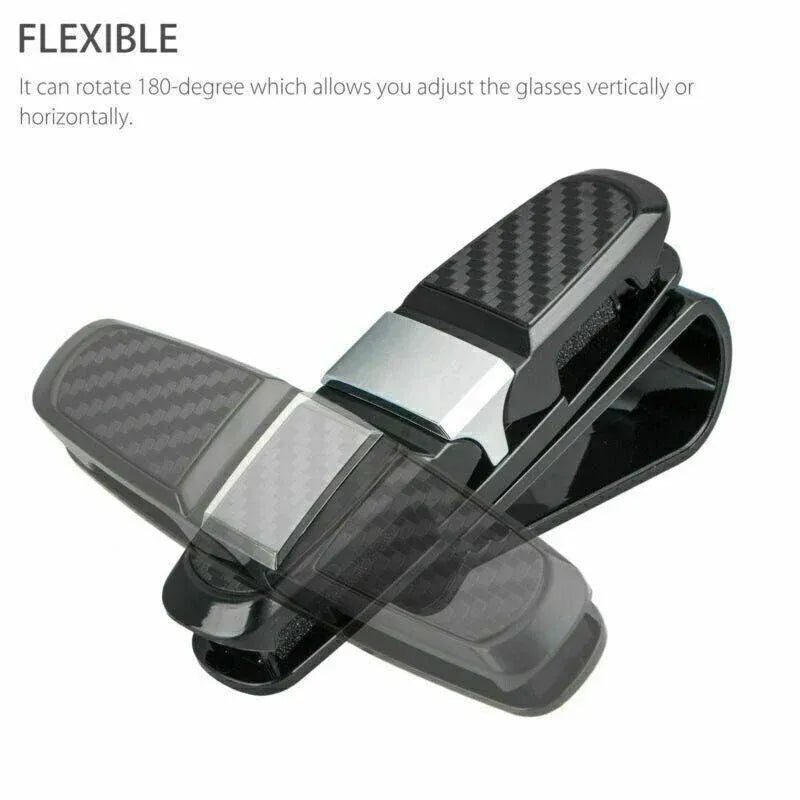 1Pc Car Glasses Holder Clip Case Sunglasses Eyeglasses Ticket Card Clip Holder