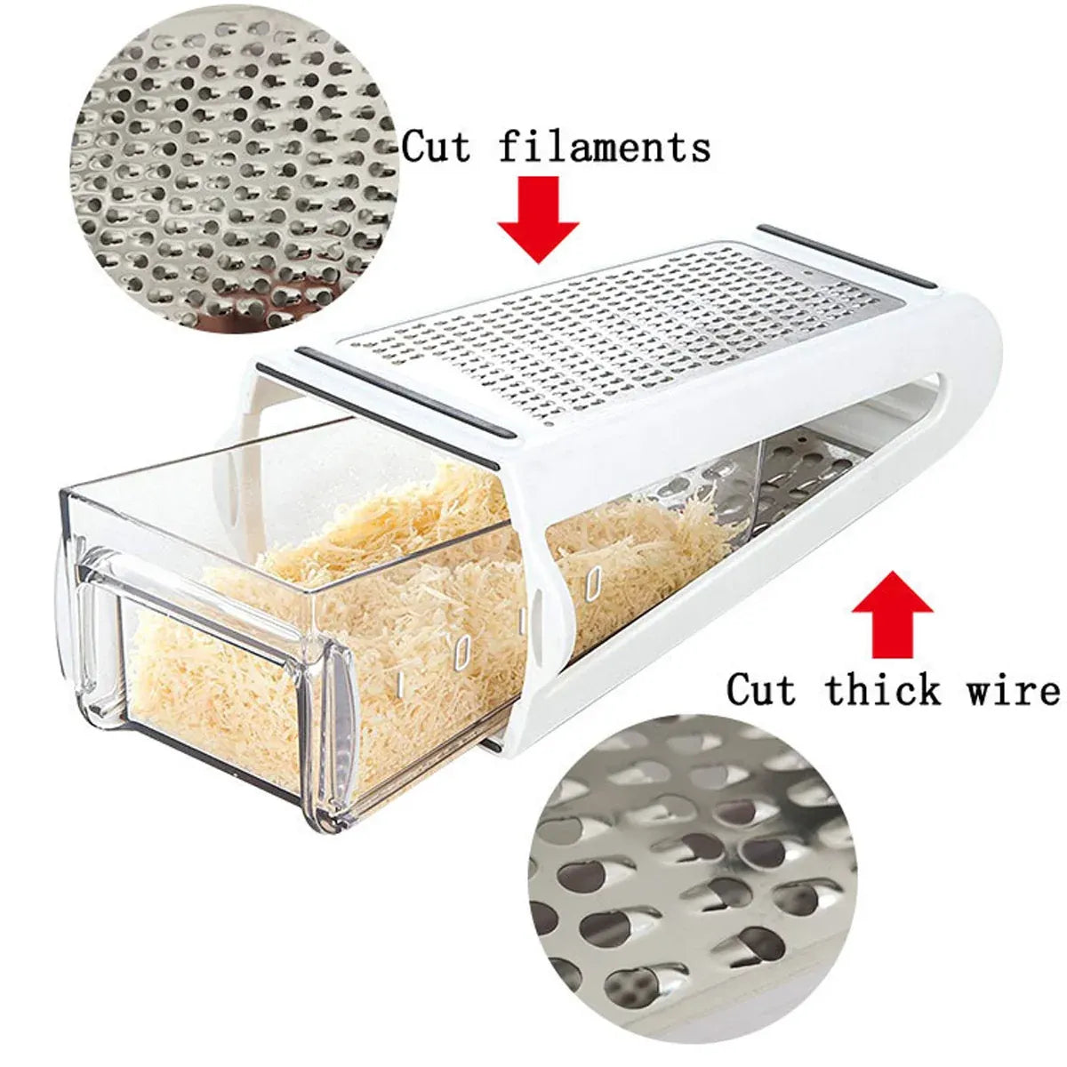 Double Sided Cheese Grater Potato Grinder Kitchen Tool Butter Vegetable Cutter