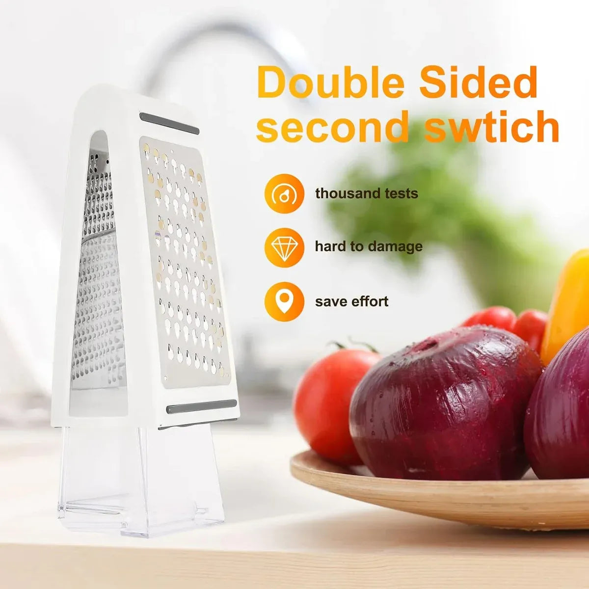 Double Sided Cheese Grater Potato Grinder Kitchen Tool Butter Vegetable Cutter
