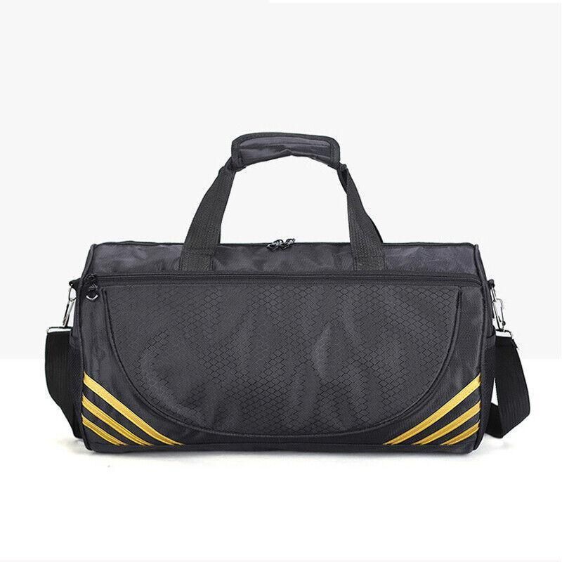 Gym Duffle Bag Waterproof Taekwondo Travel Duffel Bag Outdoor Large Size Black - Black+Gold