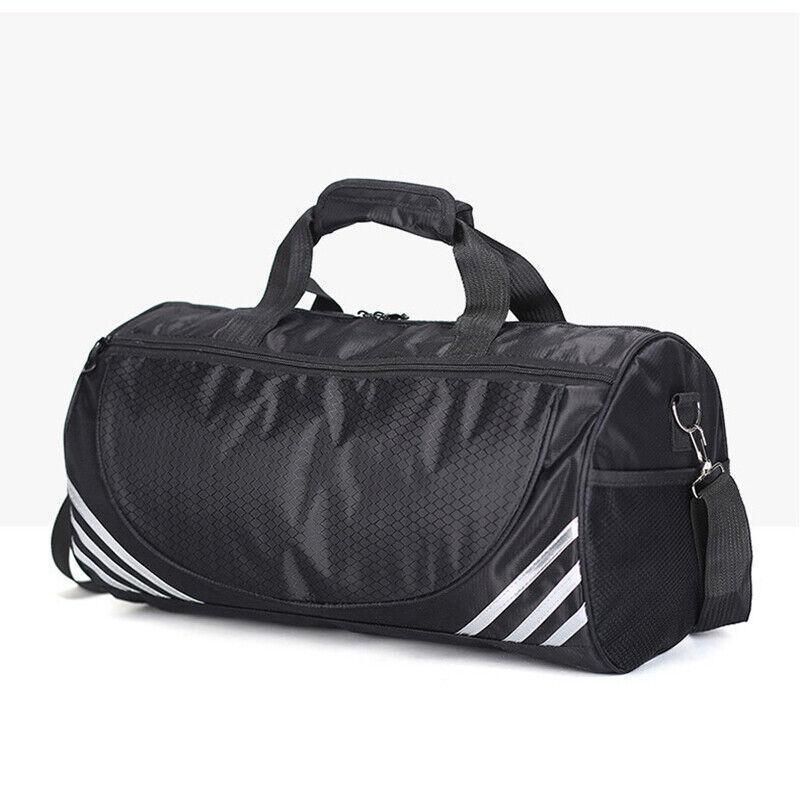 Gym Duffle Bag Waterproof Taekwondo Travel Duffel Bag Outdoor Large Size Black - Black+Siver