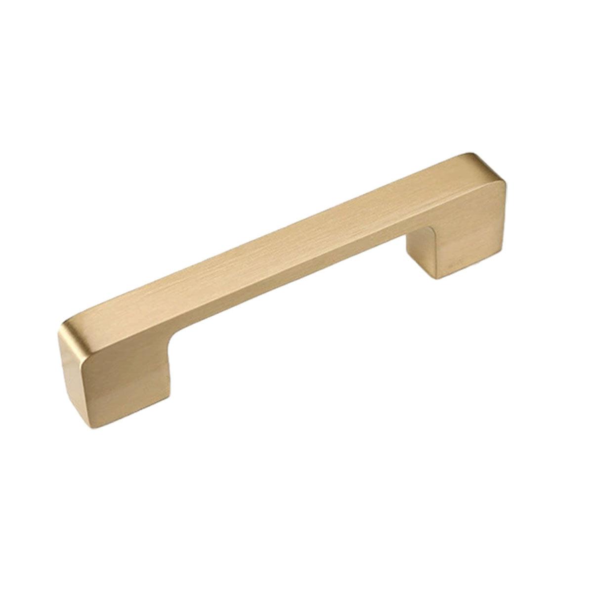 Modern Simple Handle Wardrobe Cabinet Drawer Pull All Copper Gold Door Handle - 160mm