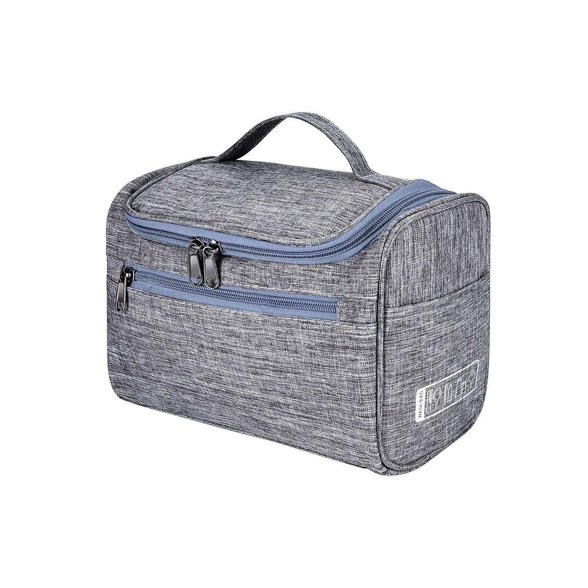 Womens Cosmetic Bag Make Up Case Travel Toiletry Wash Organiser Vanity Nail Box - Grey