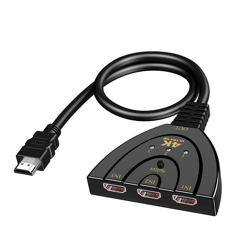 HDMI Switch Splitter 3-in-1 5-in-1 or 1-in-2 1080p 4K Manual or Remote Options - 3 in 1 Switch 1080p Remote
