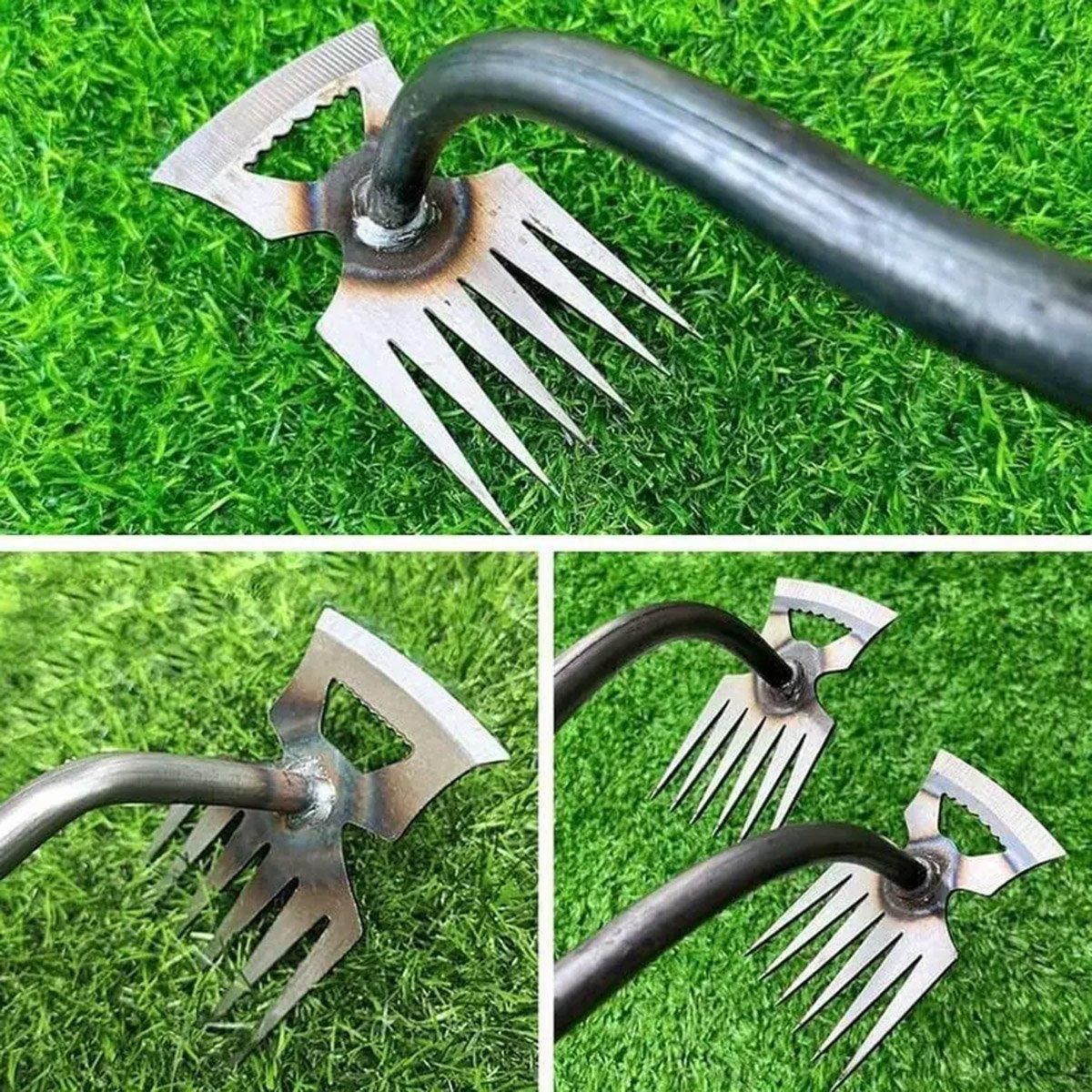 Garden Weeding Digging Tool Farm Household Hoe Durable Handheld Weeder Artifact - 11 teeth