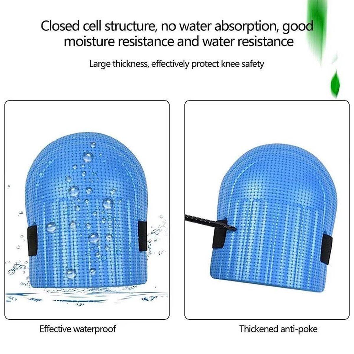 Professional Knee Pads for Construction Flooring Tiling Knee Protection Gear - Blue
