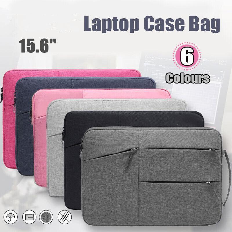 Laptop Sleeve Travel Bag Carry Case For Macbook Air Pro 15.6inch - Rose Red