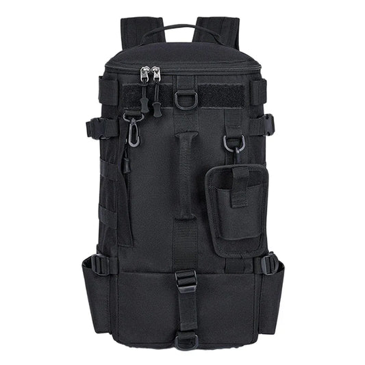 Waterproof Fishing Tackle Bag Large Capacity Multi Functional Shoulder Storage - Black
