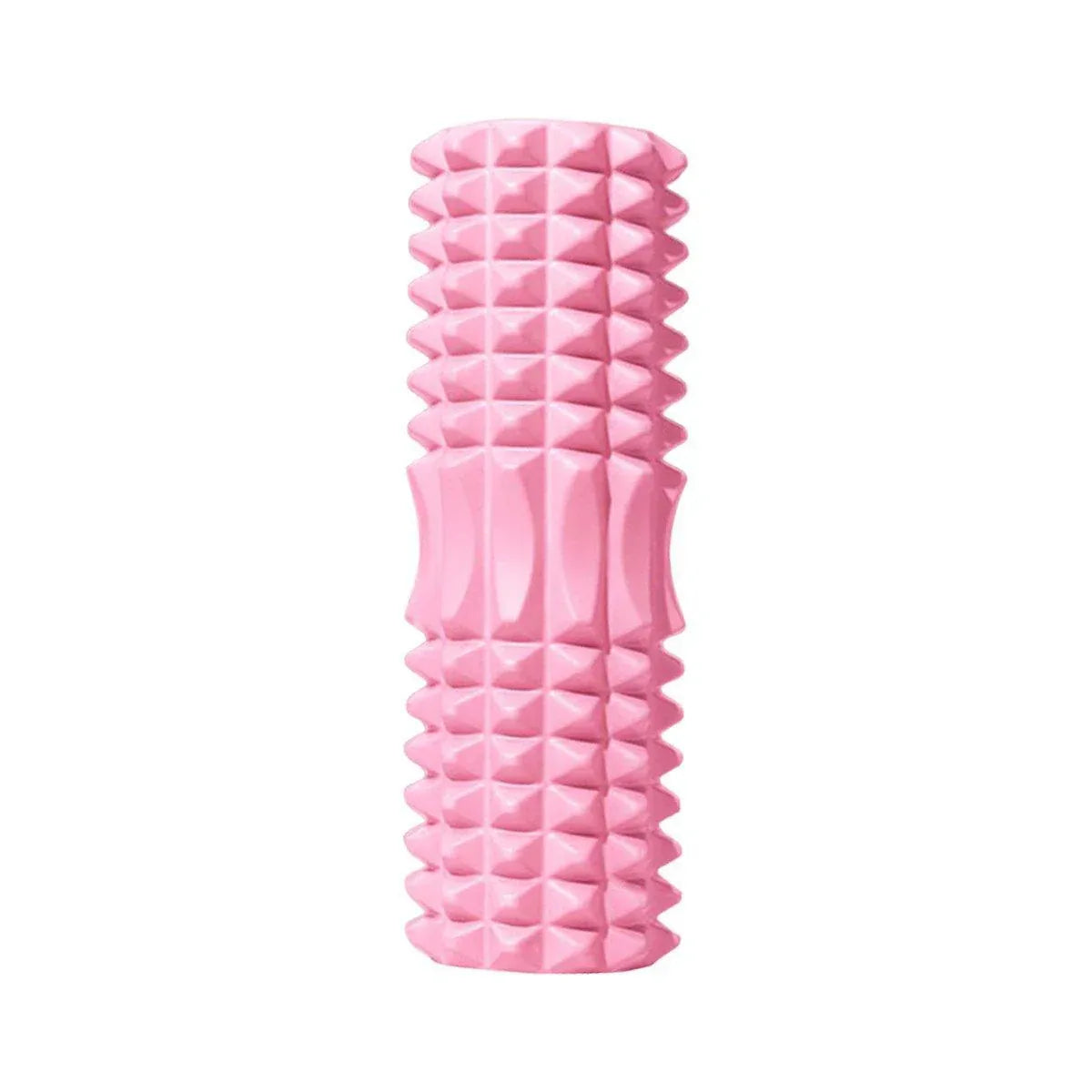 High Density EVA Foam Roller Yoga Massage Stick for Fitness - Crescent Style Pink-33cm
