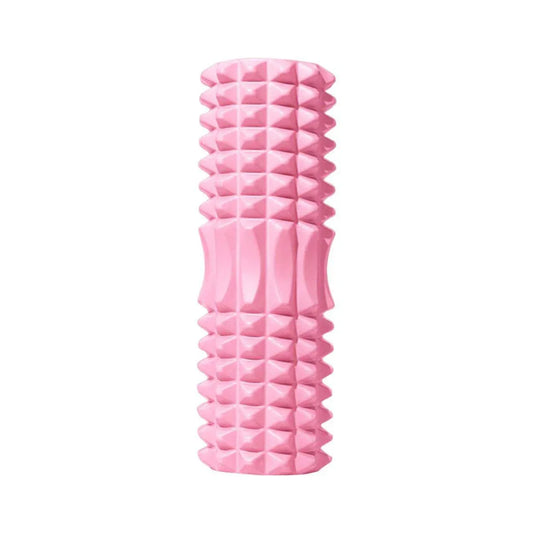 High Density EVA Foam Roller Yoga Massage Stick for Fitness - Crescent Style Pink-33cm