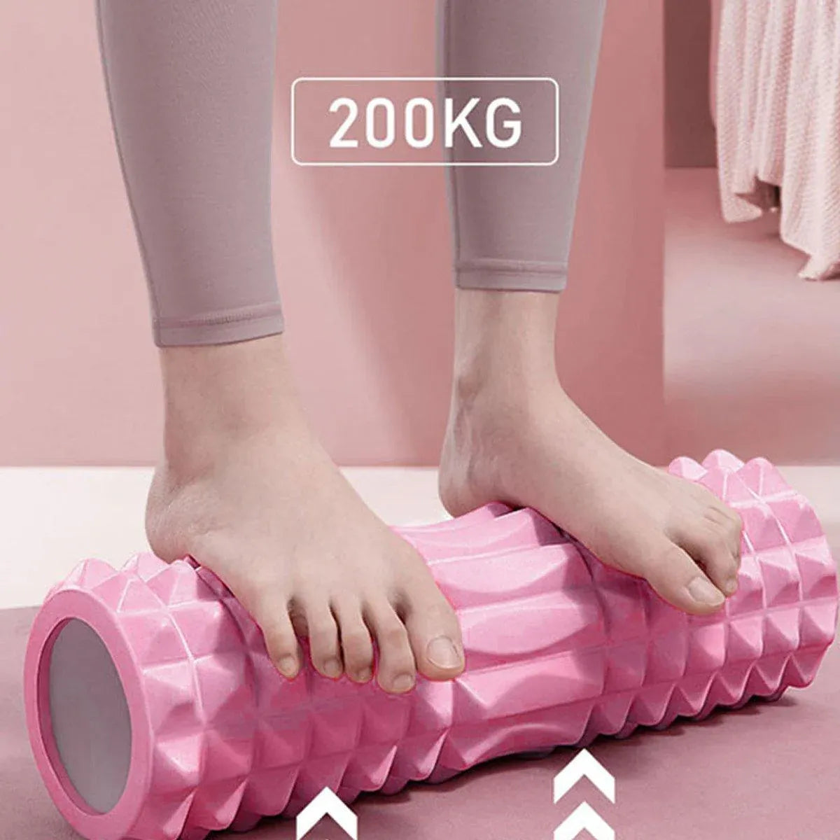 High Density EVA Foam Roller Yoga Massage Stick for Fitness - Crescent Style Purple-33cm