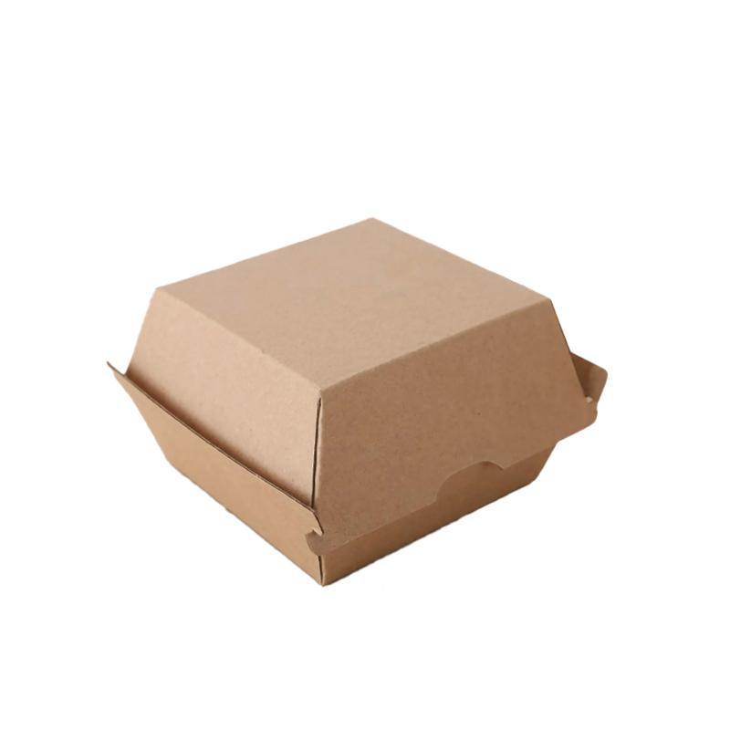 UP To 250PCS Cardboard Hot Dog Box - Brown Corrugated Kraft - Plain - CB8-200PCS