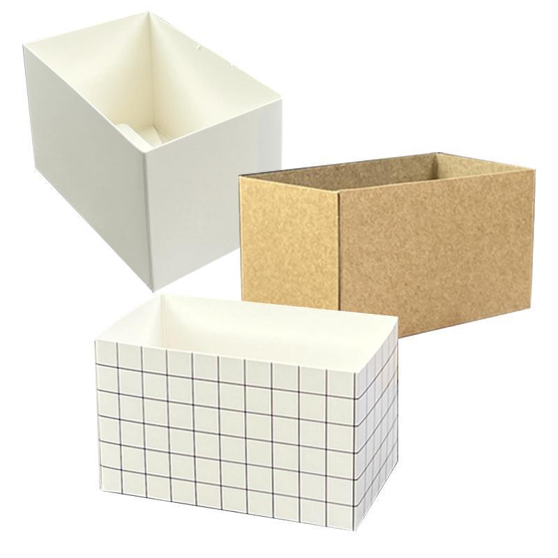 250PCS Sandwich Packaging Box Breakfast Hamburger Wrapping Box L Size - White
