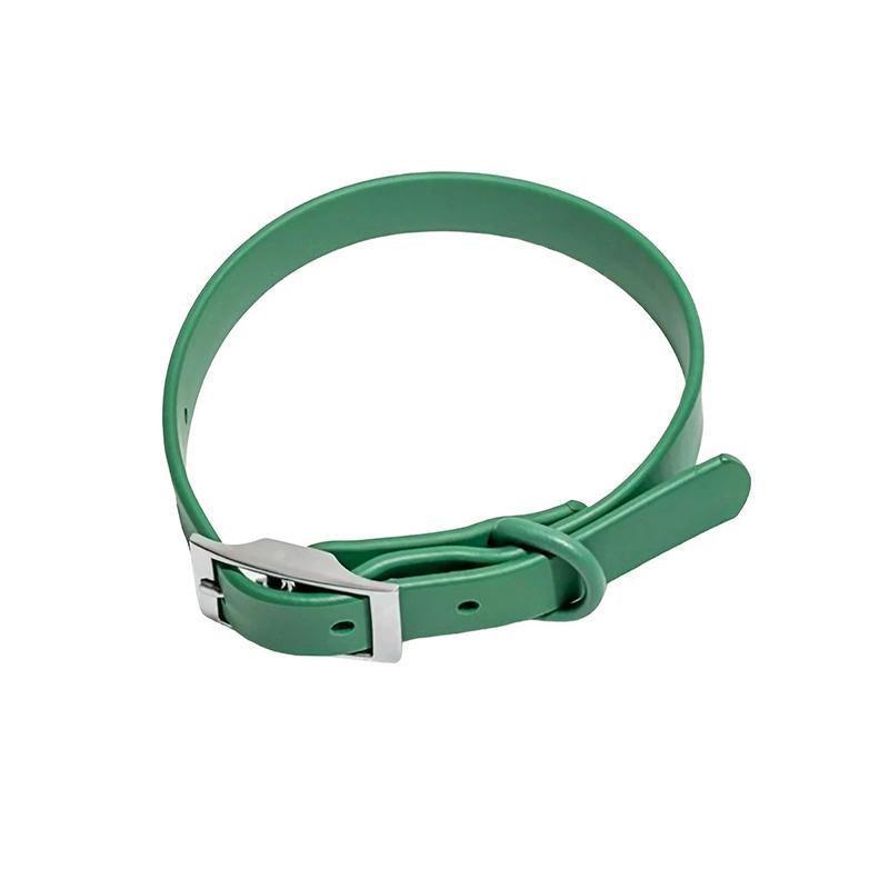 PVC Dog Collar Working Dog Kennels Waterproof Soft Adjustable for Pets L Size - Dark Blue