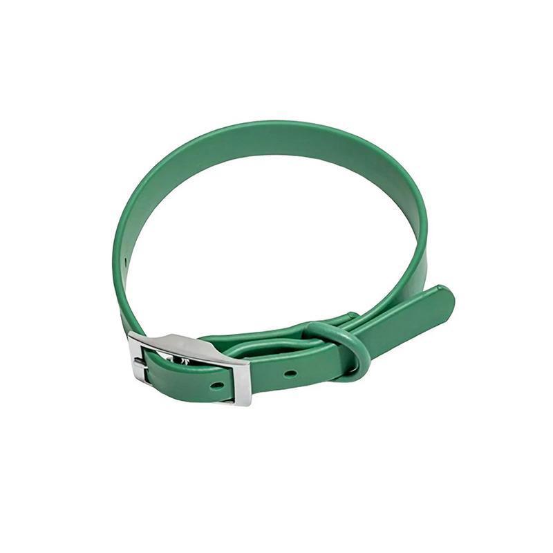 PVC Dog Collar Working Dog Kennels Waterproof Soft Adjustable for Pets M Size - Apricot
