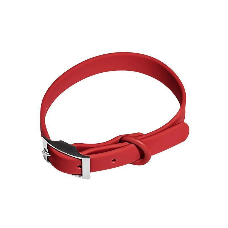 PVC Dog Collar Working Dog Kennels Waterproof Soft Adjustable for Pets L Size - Apricot