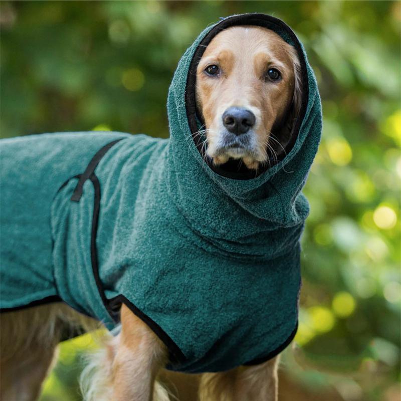 Dog Puppy HoodiesJacket Solid Coat Pet Winter Soft Warm Clothes S-5XL Purple - 3XL