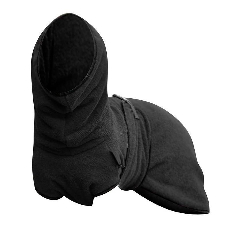 Dog Puppy Hoodies Jacket Solid Coat Pet Winter Soft Warm Clothes S-5XL Black - 5XL