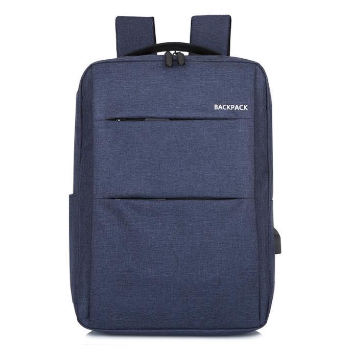 Waterproof Laptop Backpack Bag for Men Women School Travel Business Use - Black 1 Zipper