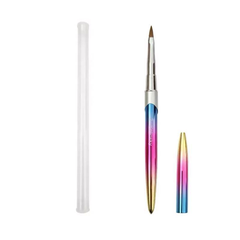 Kolinsky Acrylic Nail Art Brush Manicure Powder Professional Tools Size 2-18 - 14#