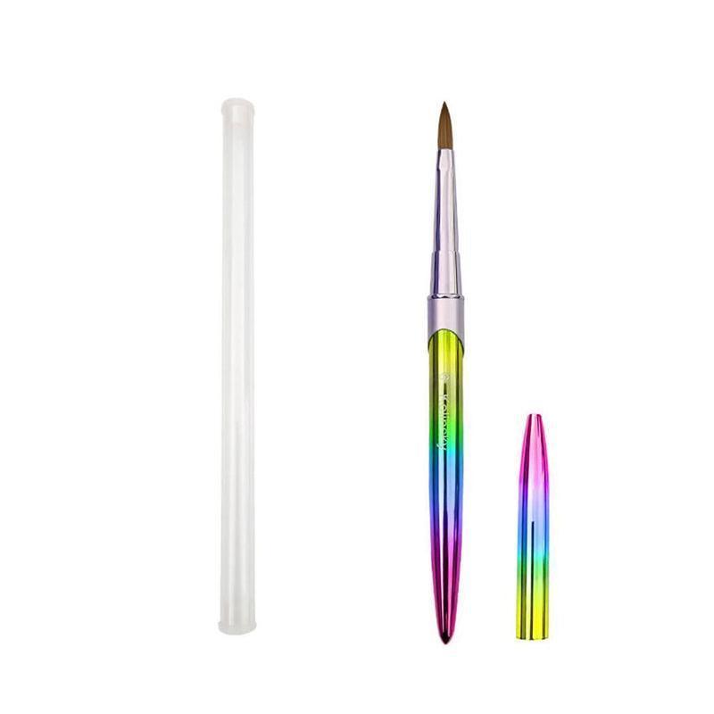 Kolinsky Acrylic Nail Art Brush Manicure Powder Professional Tools Size 2-18 - 14#