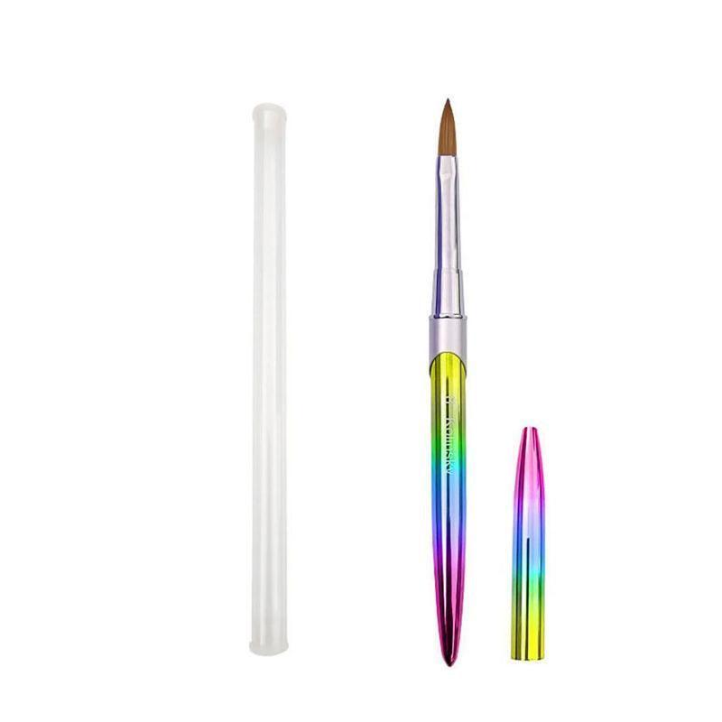 Kolinsky Acrylic Nail Art Brush Manicure Powder Professional Tools Size 2-18 - 16#