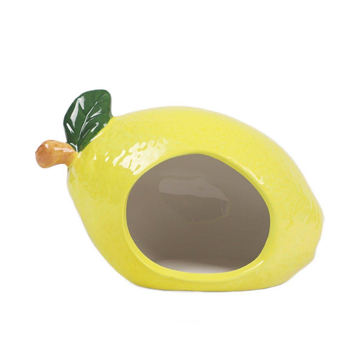 Ceramic Hamster Nest Shelter Landscaping Supplies Small Animal Hideout House - Watermelon