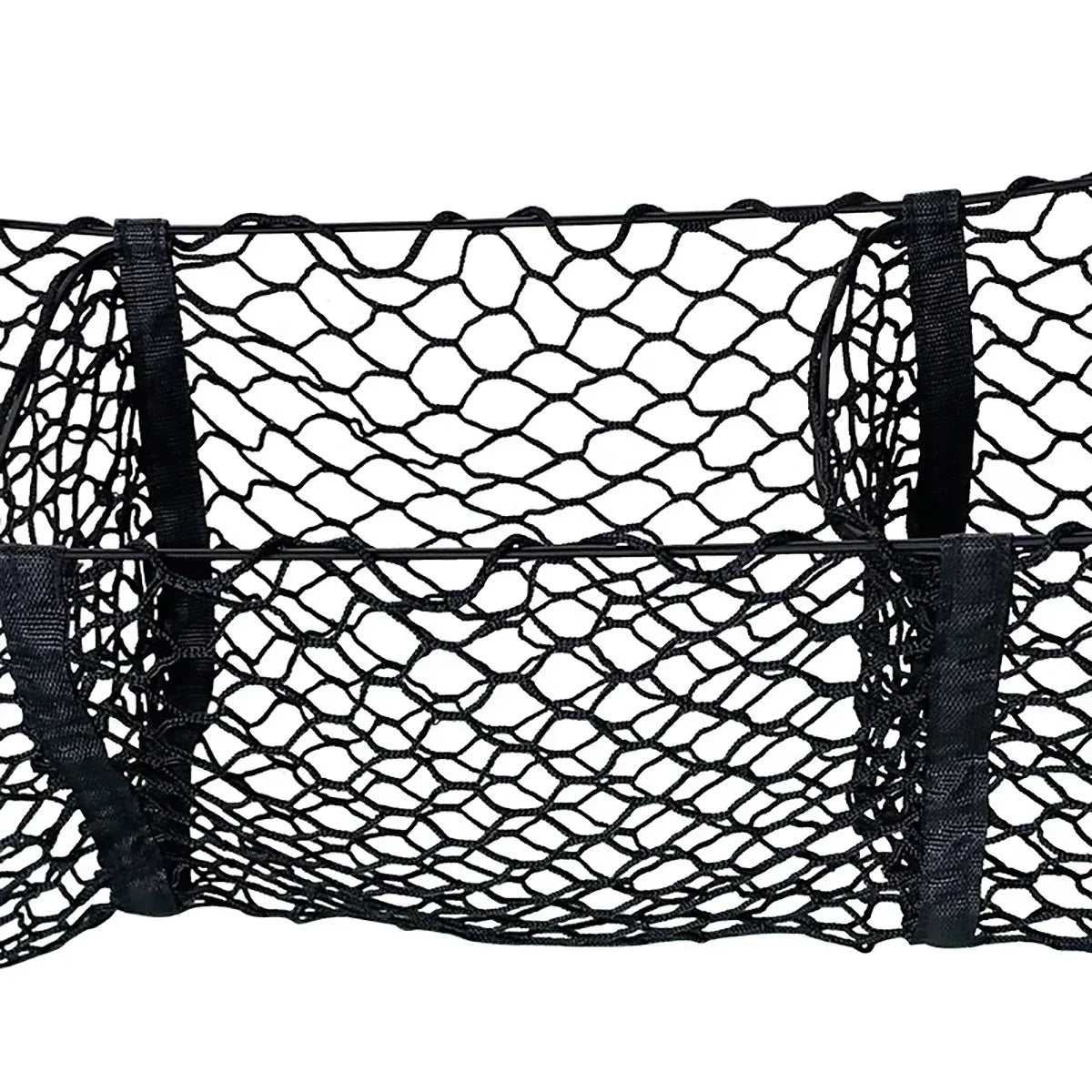 Trunk Cargo Net Bag Stereo Boot Storage Organiser SUV Pickup 4 Compartment 150cm