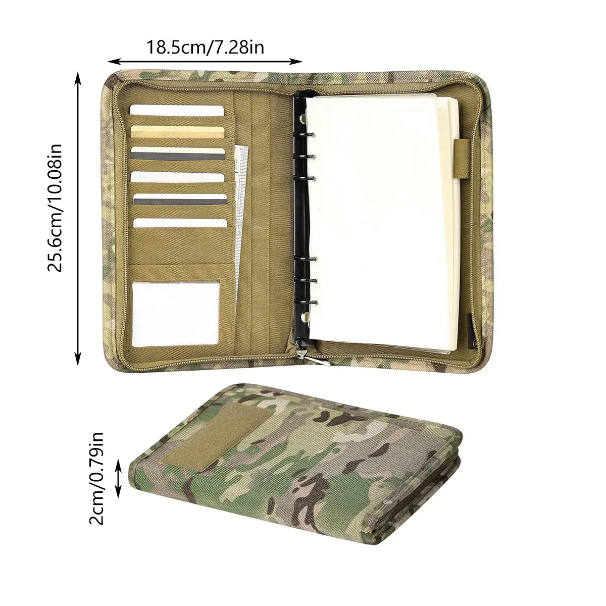 Outdoor Stationery Pouch Notebook Portable for Hiking Camping Travel