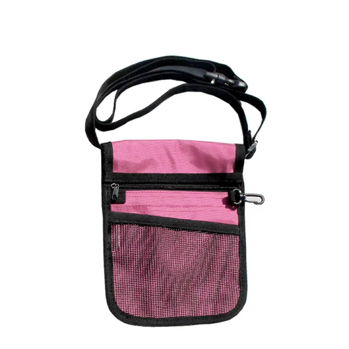 Nurse Pouch Waist Bag Medical Tool Organizer Pocket Belt with Keyring - Purple