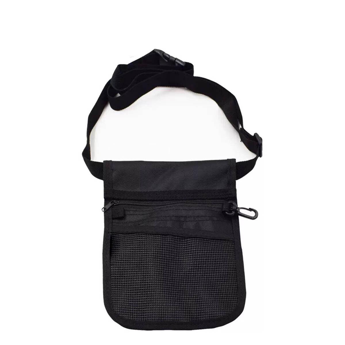 Nurse Pouch Waist Bag Medical Tool Organizer Pocket Belt with Keyring - Light Blue