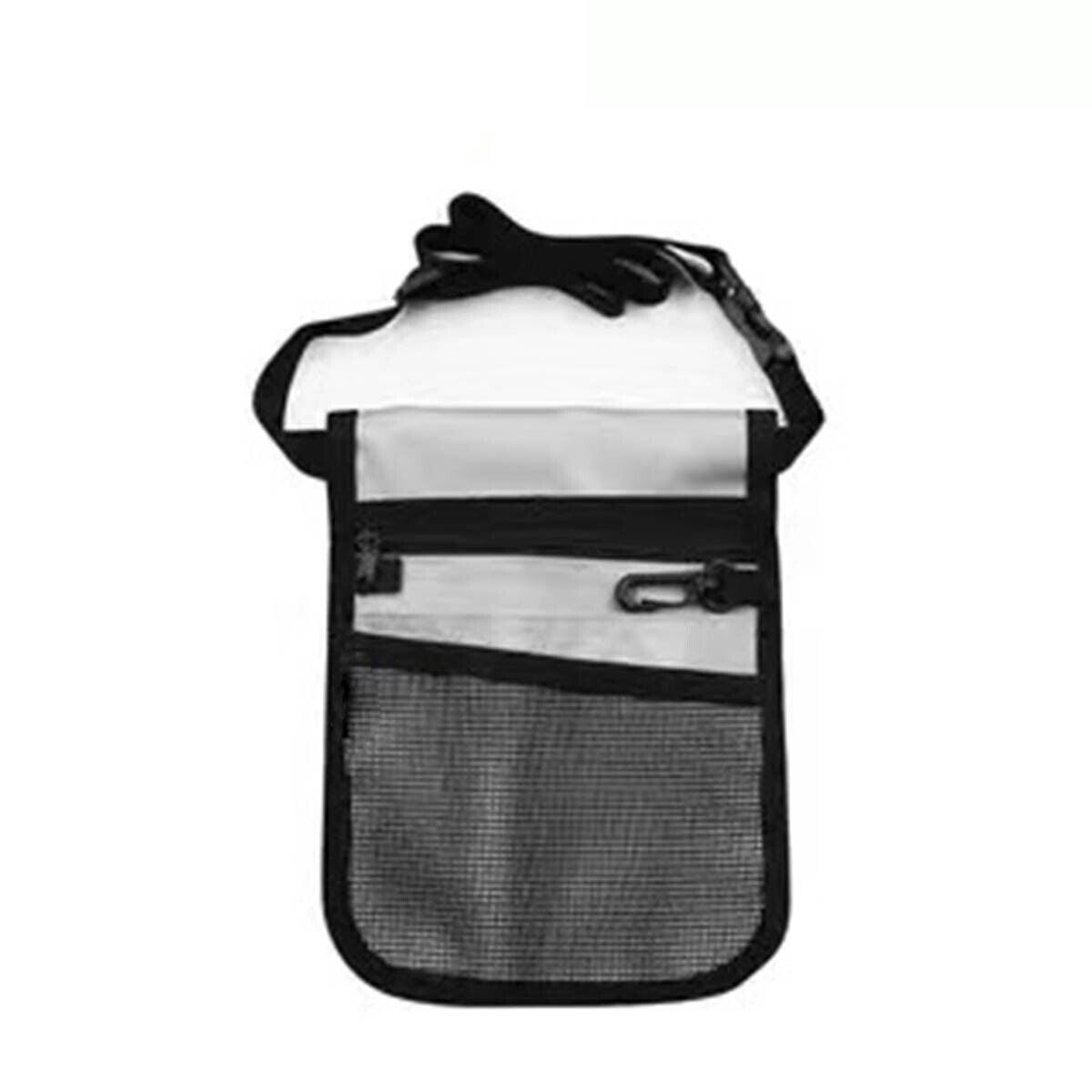 Nurse Pouch Waist Bag Medical Tool Organizer Pocket Belt with Keyring - Light Blue