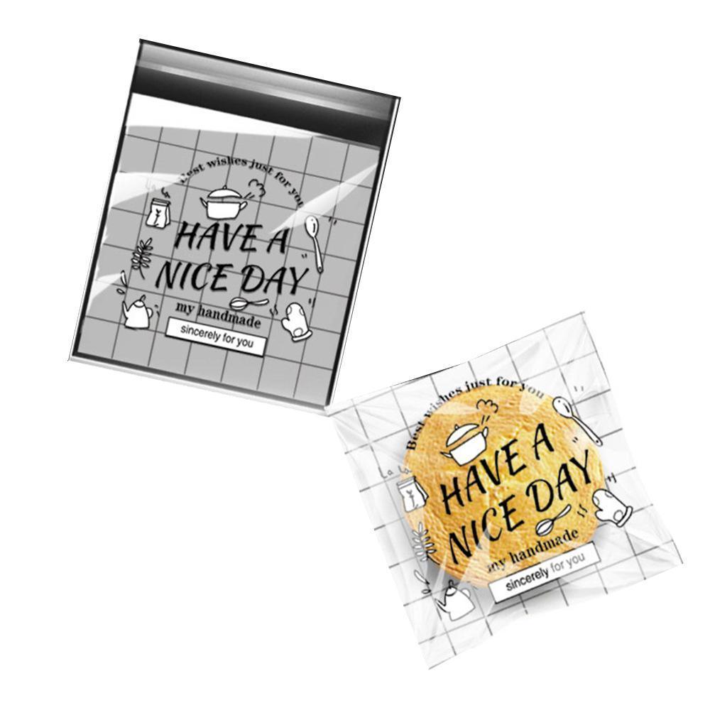 500 Pack Self Adhesive Cookie Packaging Bags Vibrant Designs OPP Material - Beer 10*10*3cm