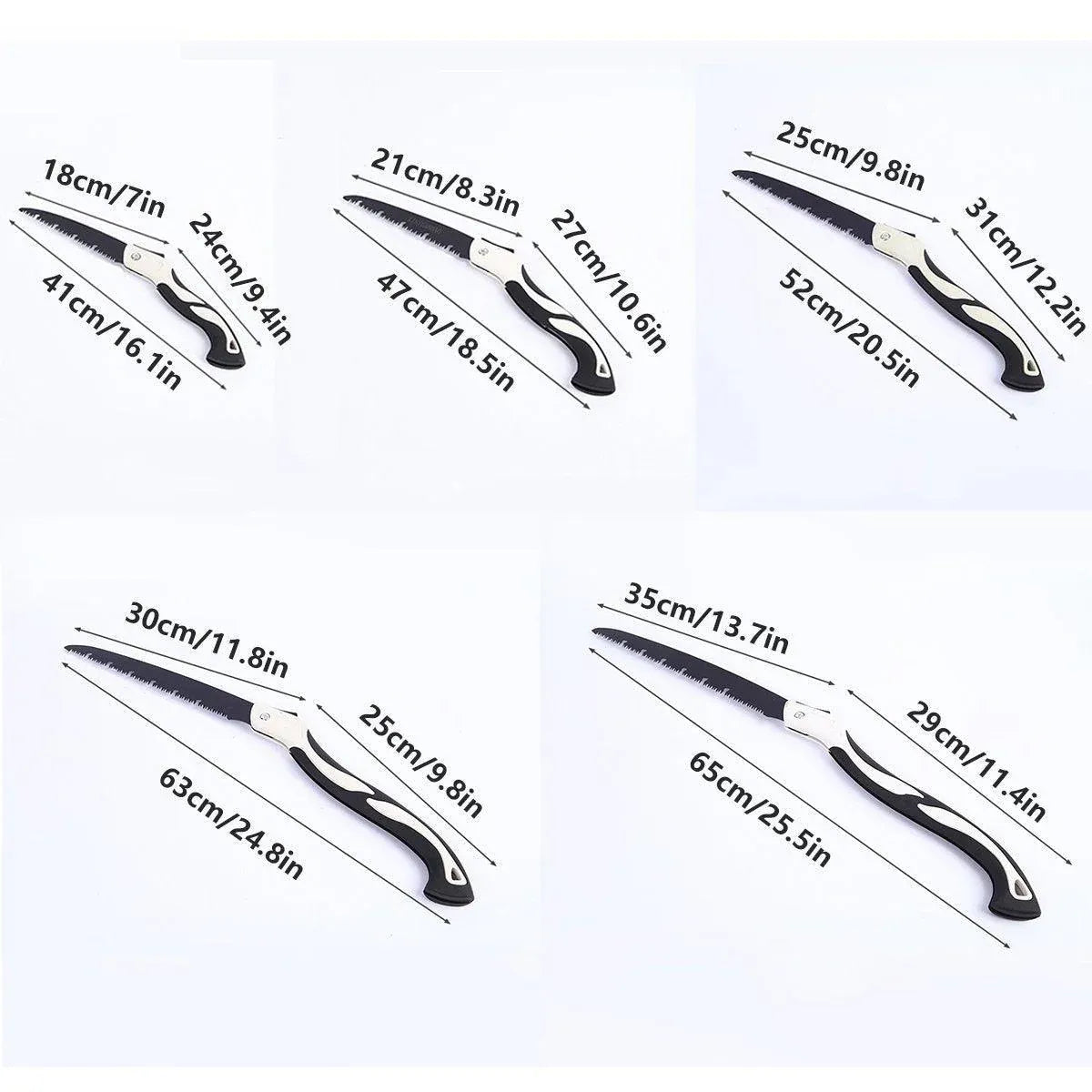 Folding Outdoor Hand Saw Portable Quick Cutting Pruning Garden Tree Logging Tool - 350mm