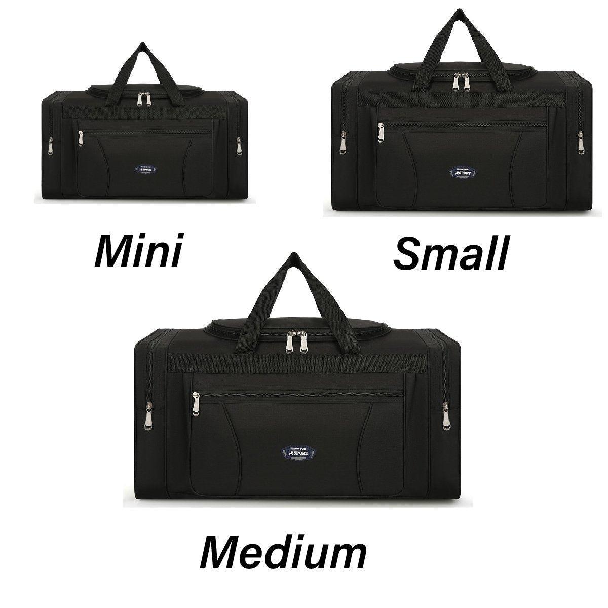 Large Capacity Waterproof Travel Luggage Bag Lightweight Foldable Handbag - Mini-Grey