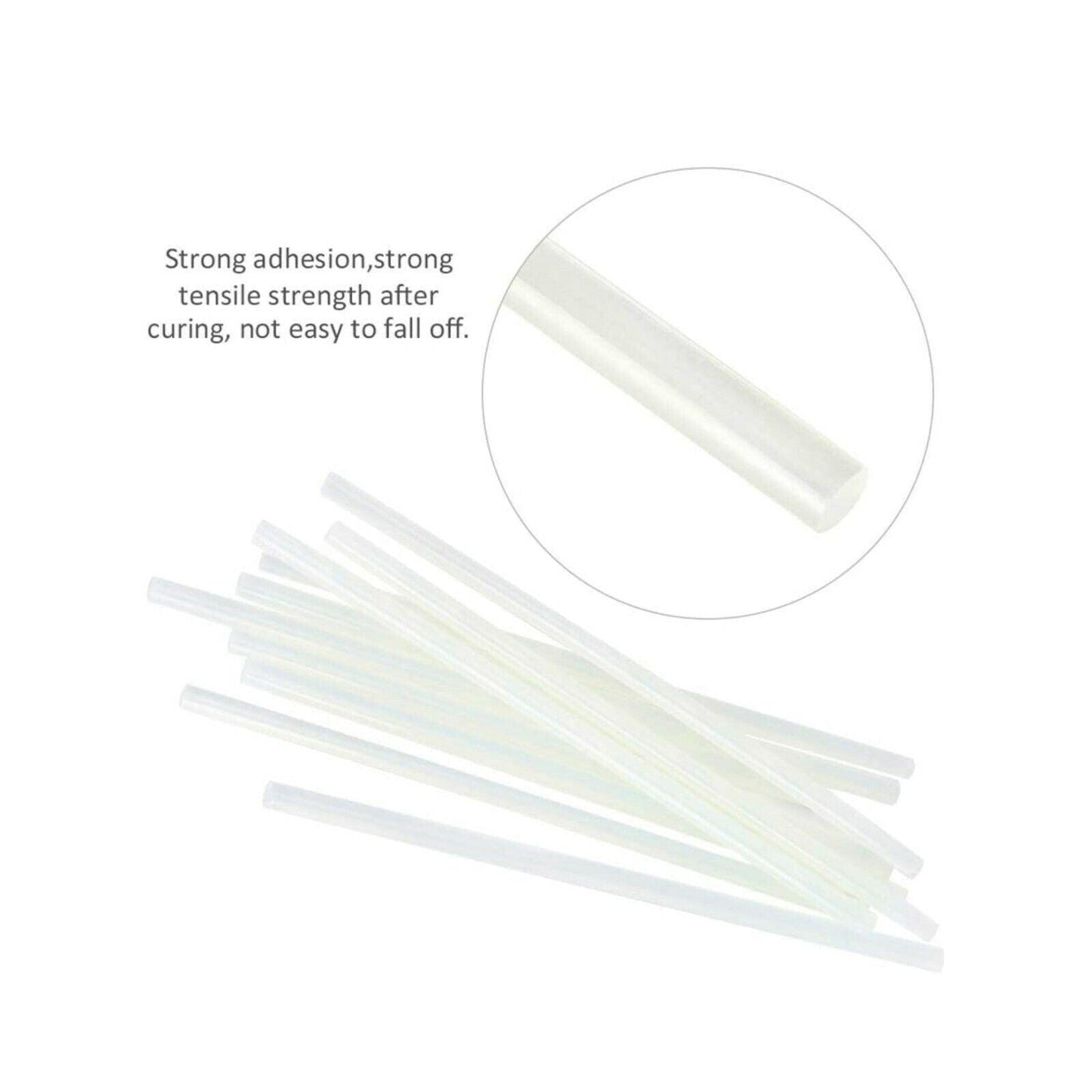 Clear Hot Melt Glue Sticks Adhesive Craft Stick for DIY Glue Tool 7mm 11mm - 11mm x 200mm 50pcs