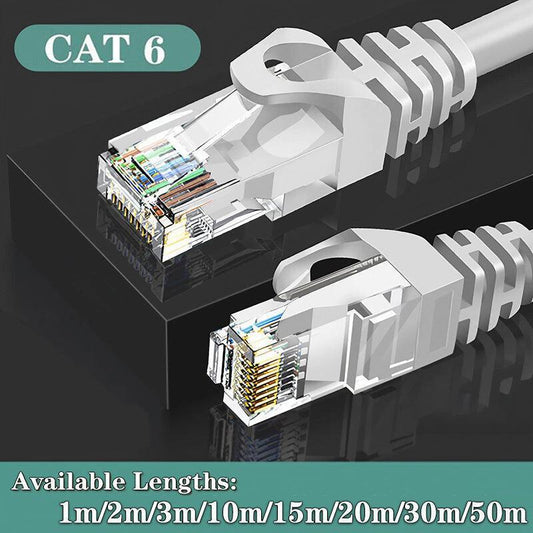 Fast Ethernet Network Cable CAT6 1000Mbps Internet RJ45 1 2 3 10 15 20 30 50m - 20M
