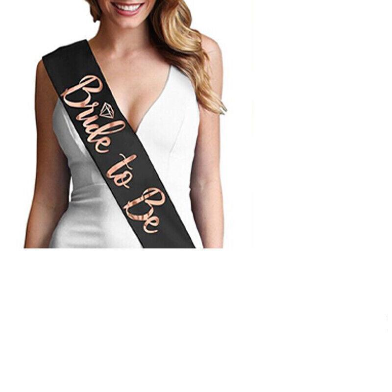 Bride To Be Hen Veil Sash Tiara Hens Night Bridal Shower Kitchen Tea Accessories - Package 4
